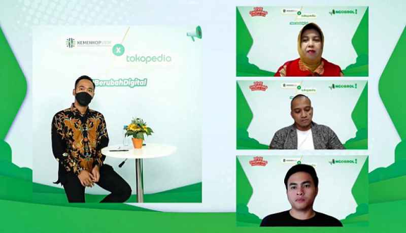 KemenkopUKM Kolaborasi Dengan Tokopedia Gelar Event Live Shopping ...