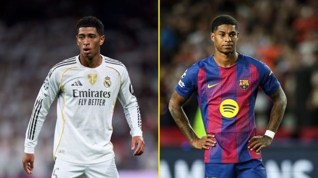 Marcus Rashford dan Jude Bellingham berbaris di sisi yang berlawanan untuk El Clasico (ist) MDN
